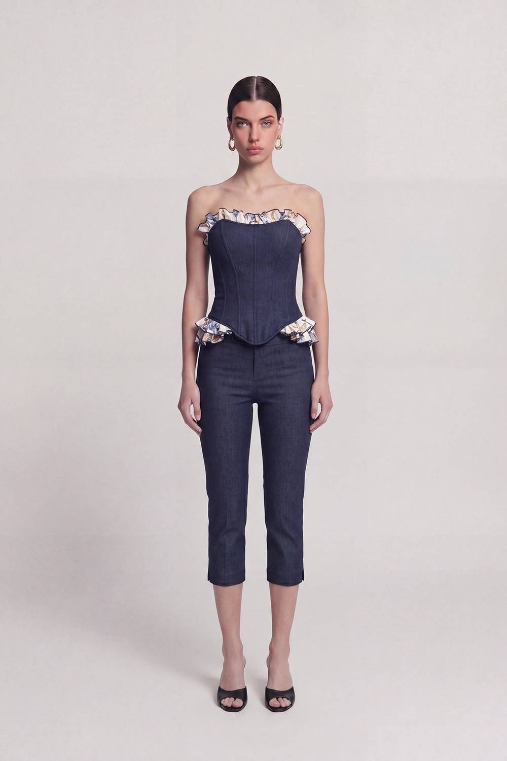 Jean Görünümlü Venus Capri Pantolon Lacivert