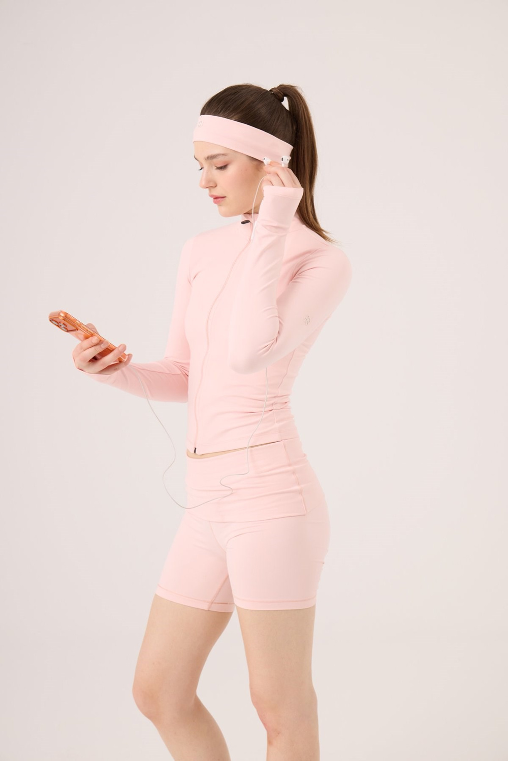 Pink Mini Kacie Shorts with Waistband