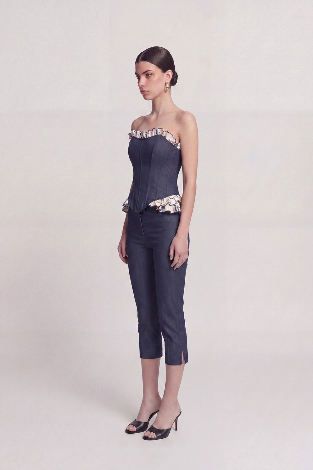 Jean Görünümlü Venus Capri Pantolon Lacivert