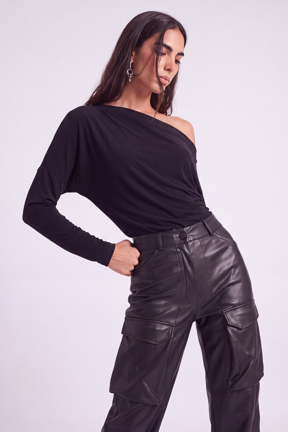 Hera Leather Trousers Black