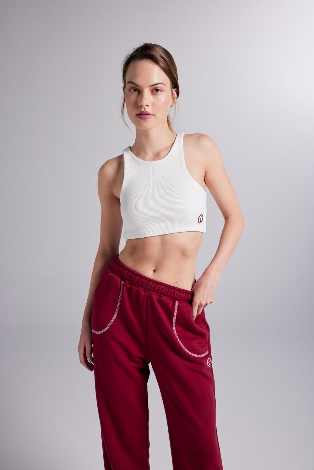 Rhode Bustier Claret Red
