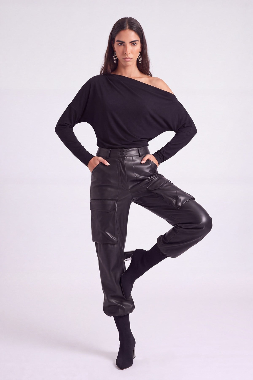 Hera Leather Trousers Black
