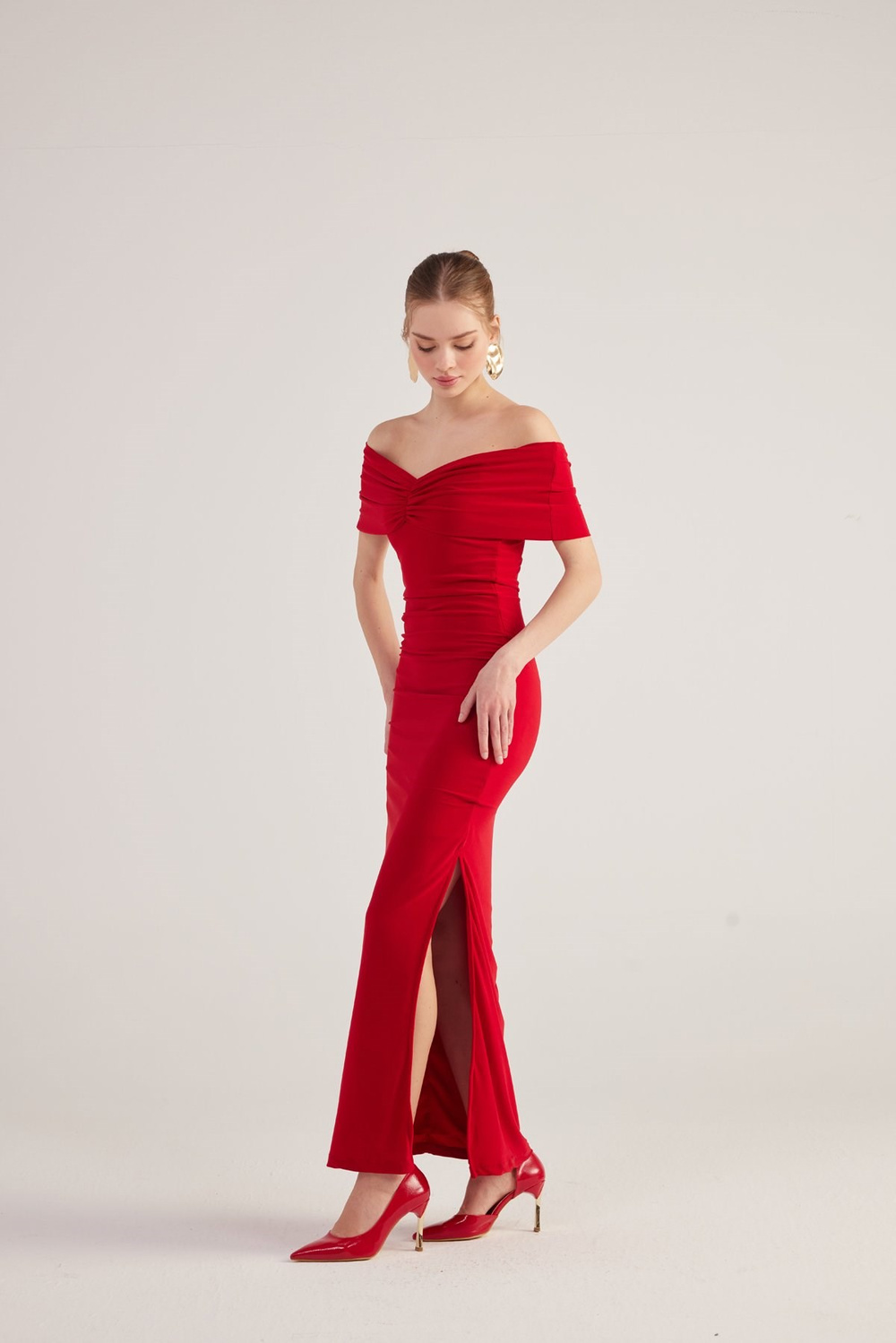 Leila Dress Red