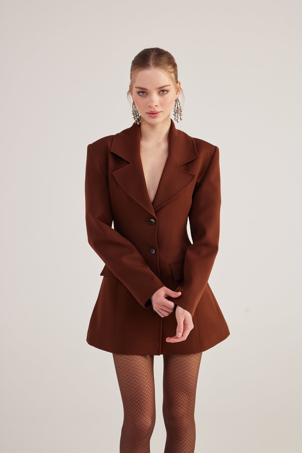 Deja Blazer Jacket Brown