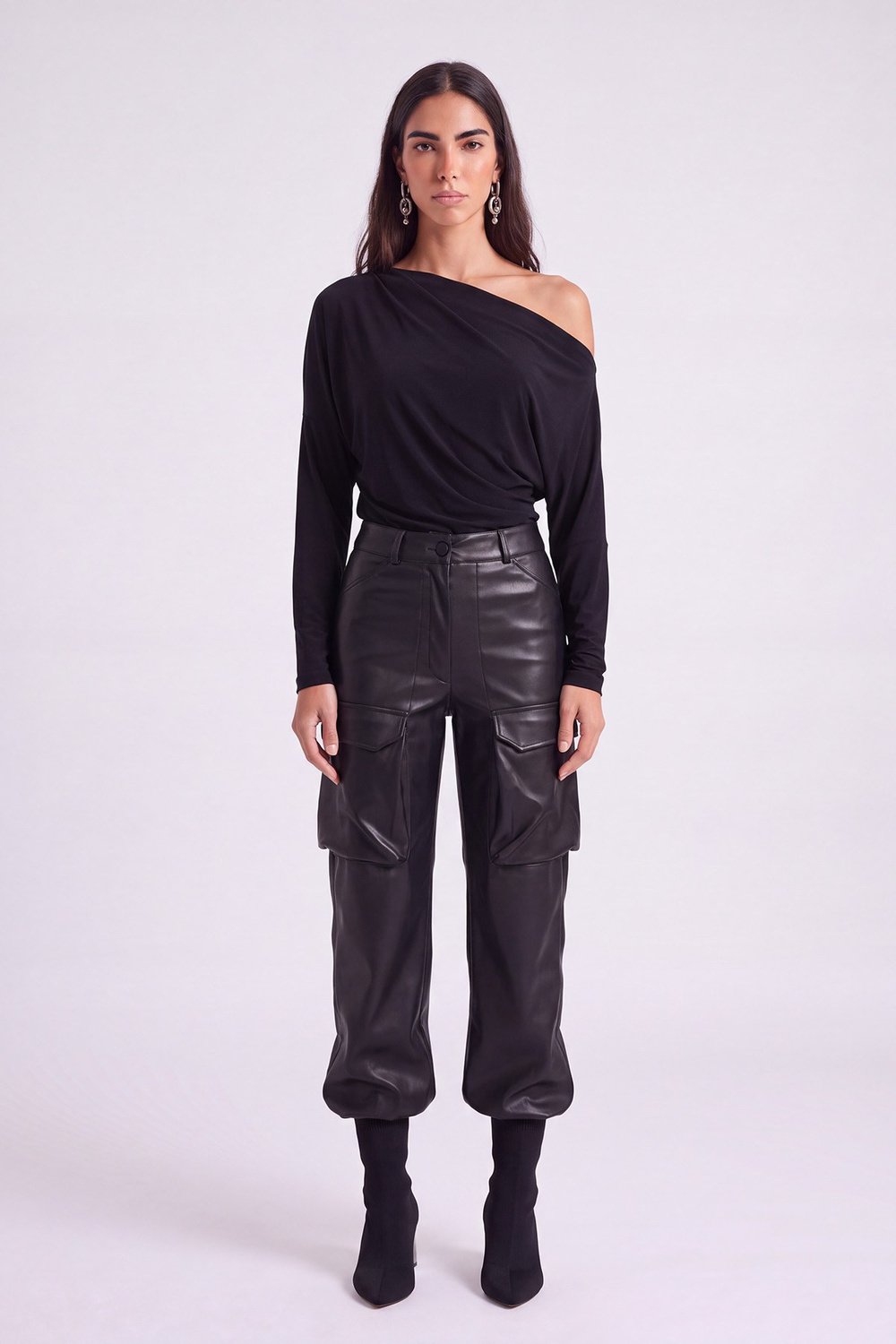 Hera Leather Trousers Black