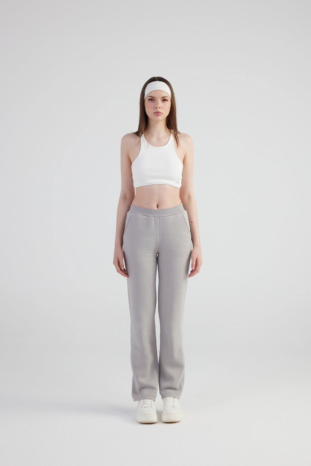 Mixed Sweatpants Gray