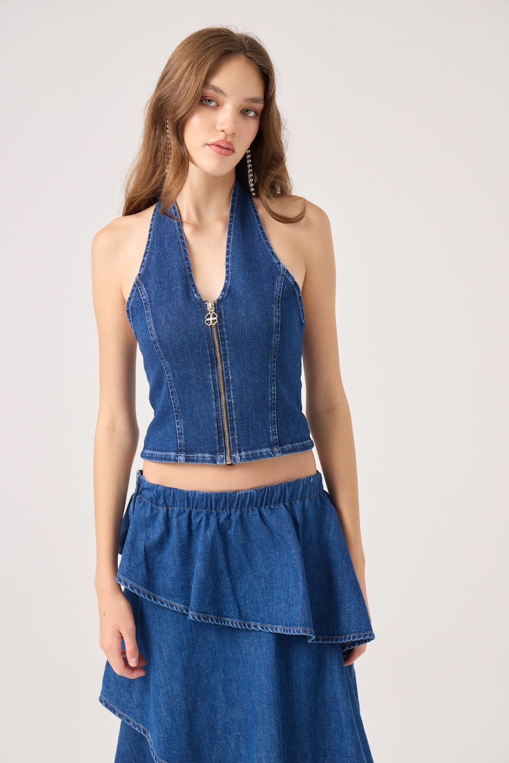 Kaela Jean Vest Blue