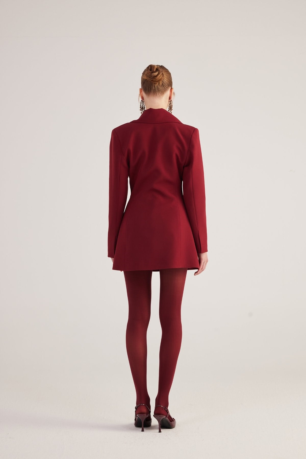 Deja Blazer Jacket Claret Red