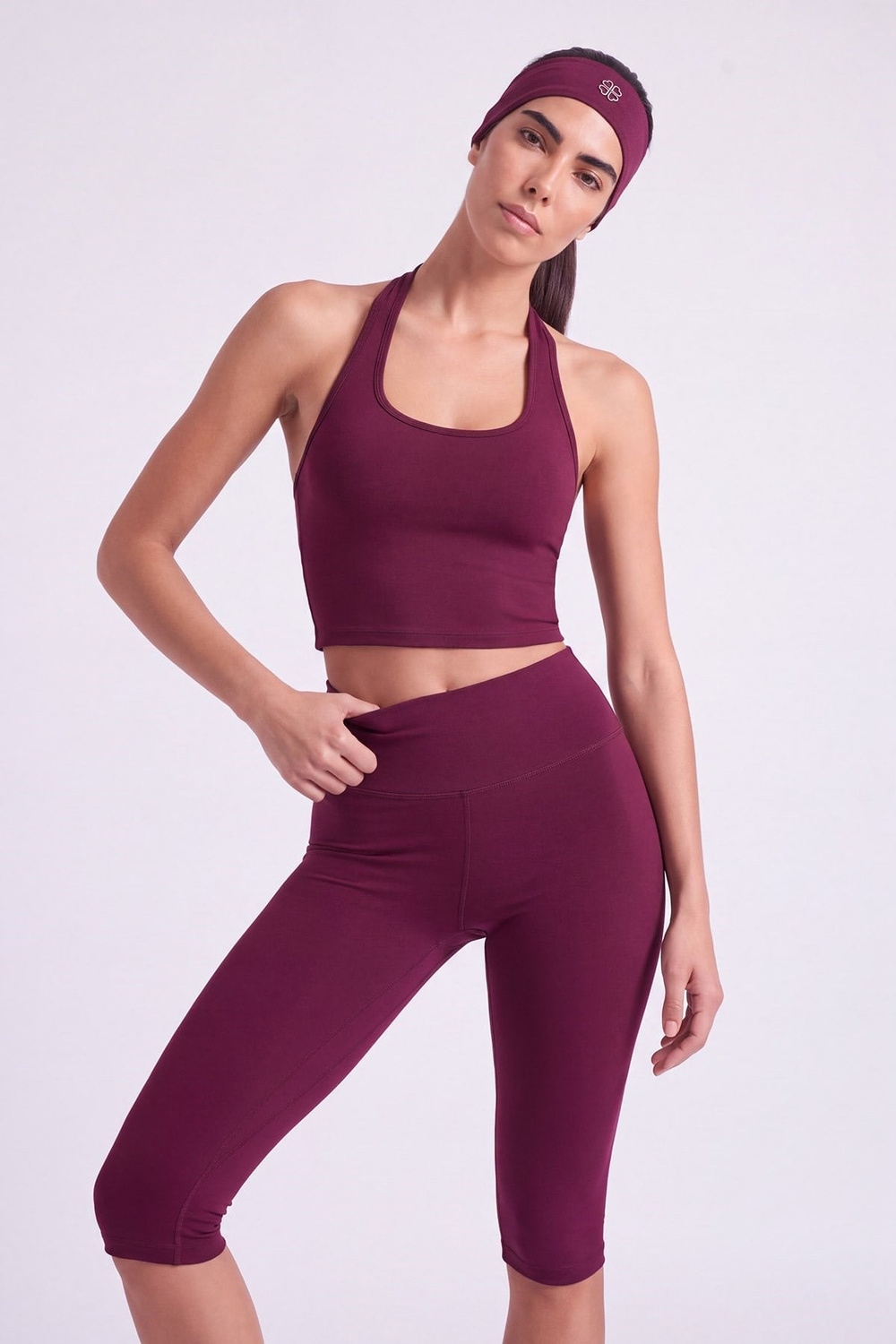Boyundan Askılı Ellen Büstiyer Bordo
