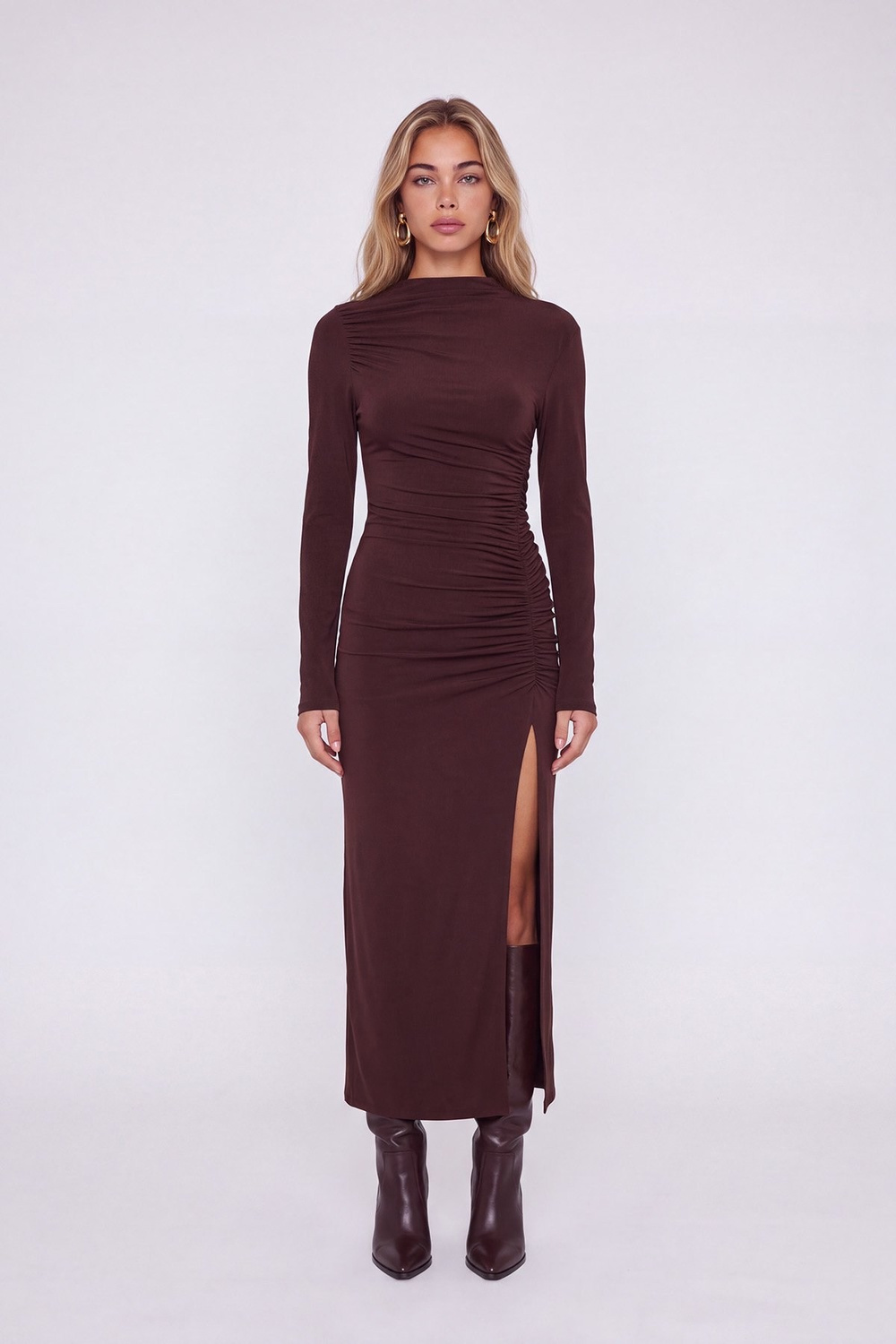 Yasmin Dress Brown