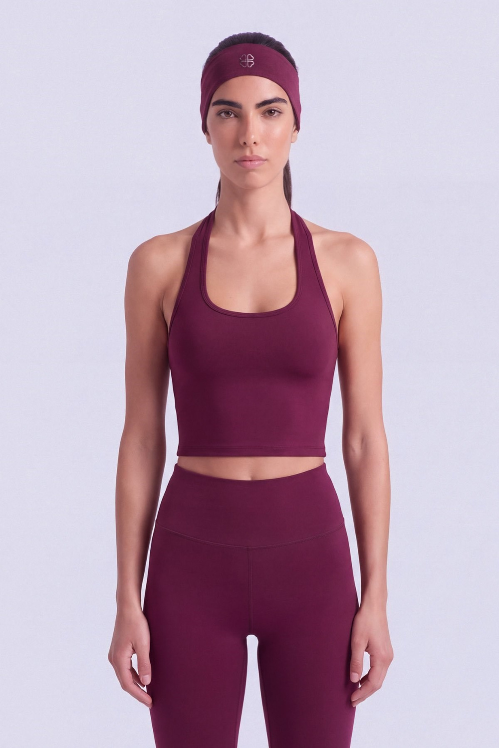Boyundan Askılı Ellen Büstiyer Bordo