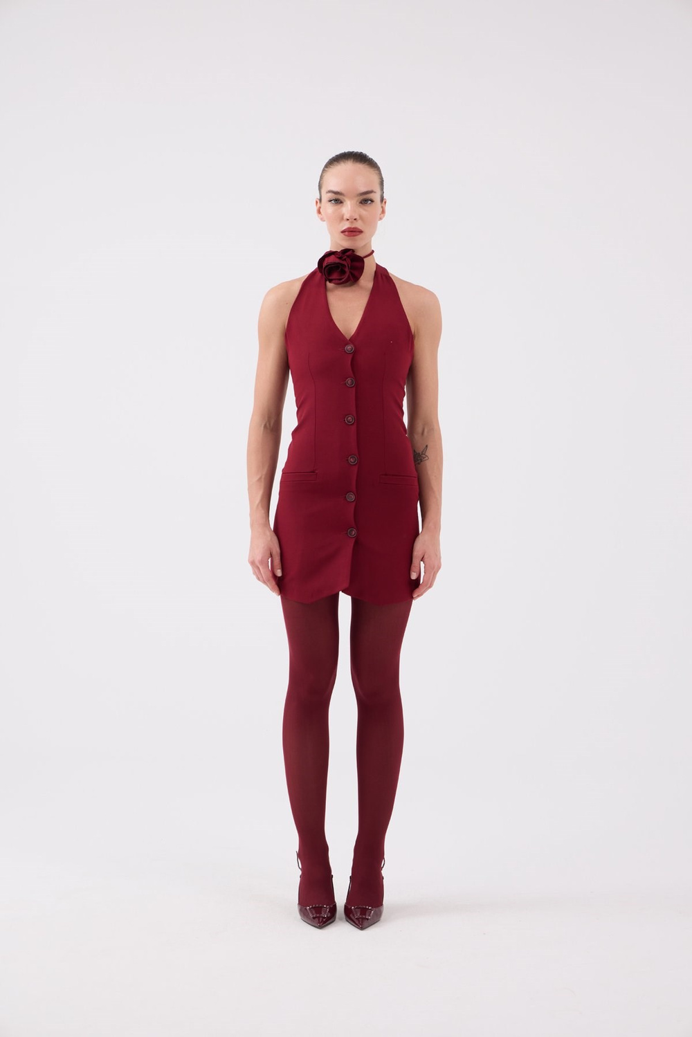 Becca Dress Burgundy
