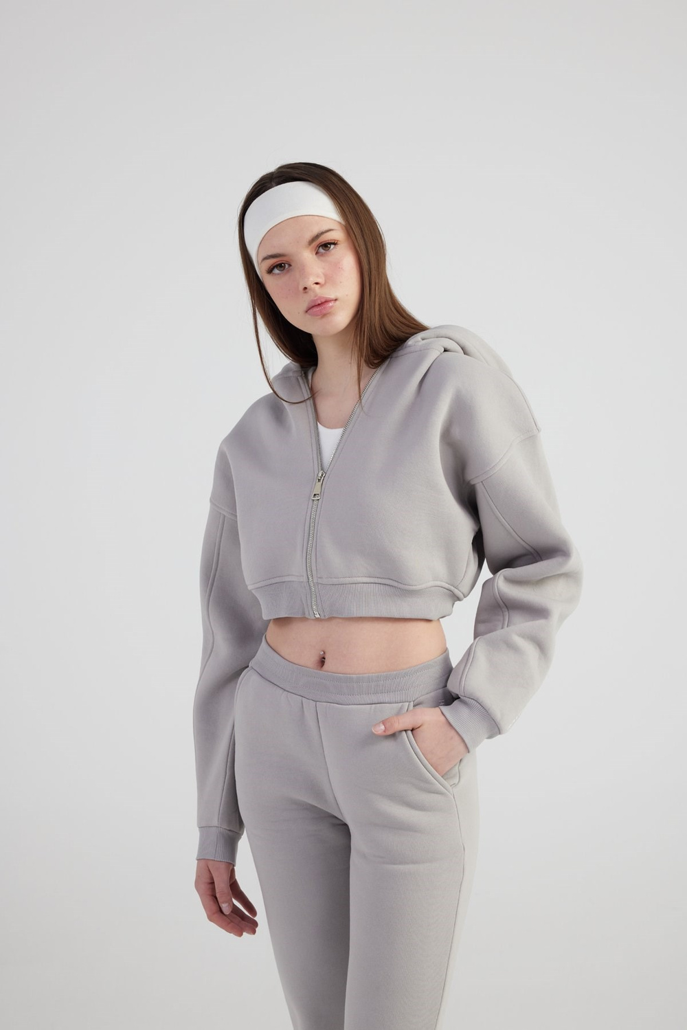 Mixed Sweatshirt Gray
