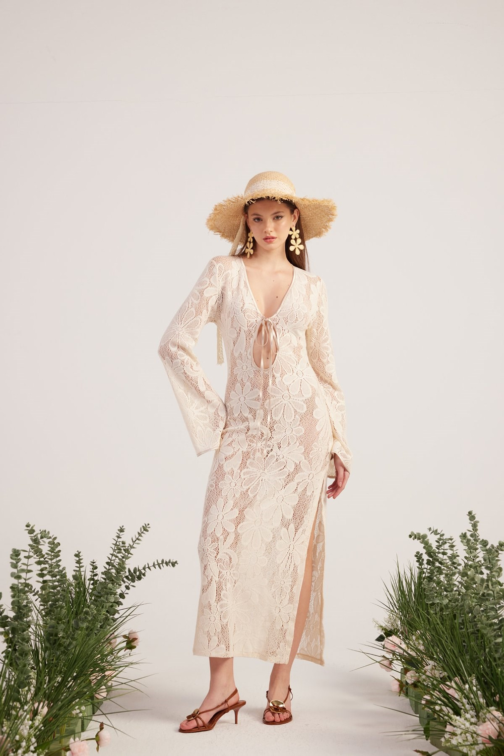 Zeya Knitted Dress Beige