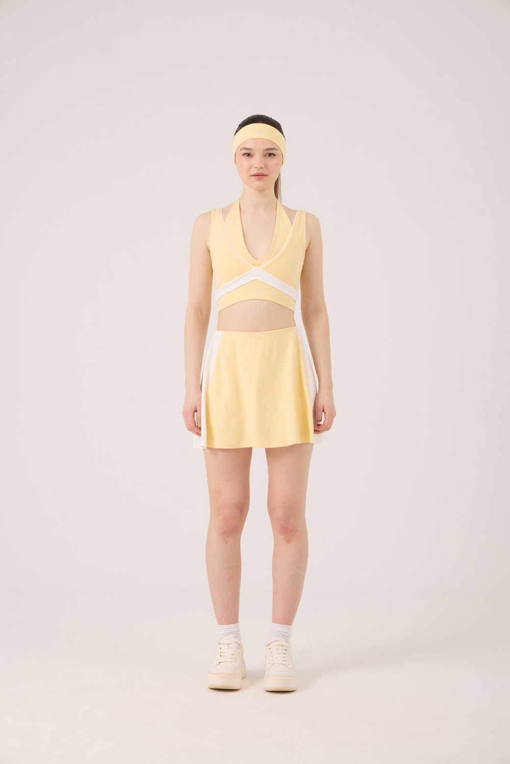 High Waist Stella Short Skirt Yellow