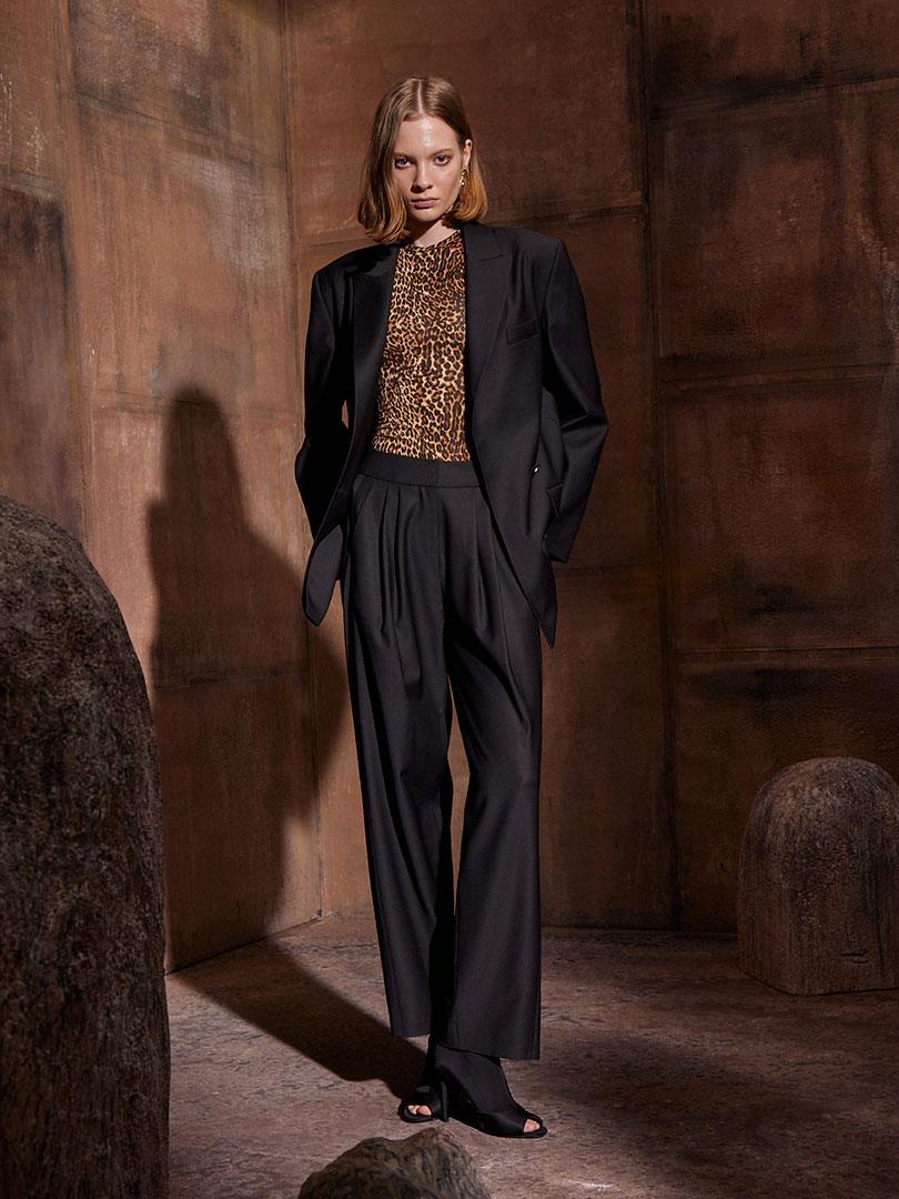 Vatkalı Blazer Ceket - Siyah