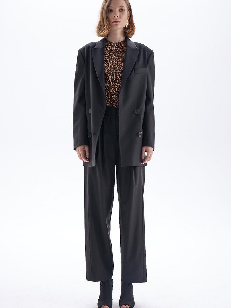 Vatkalı Blazer Ceket - Siyah