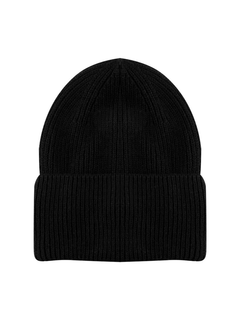 Yün Karışımlı Triko Bere - Siyah