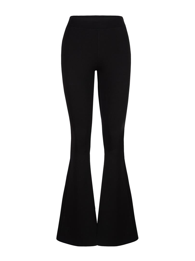 Arkası Yırtmaç Detaylı Pantolon - Siyah