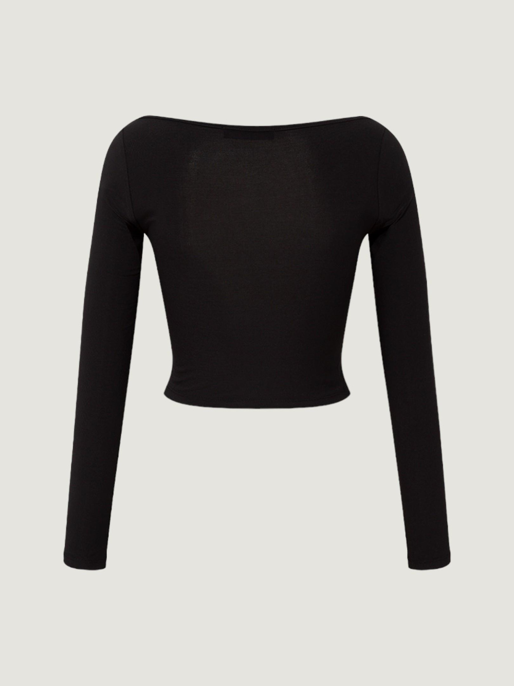 Cut Out Detaylı Uzun Kollu Body - Siyah