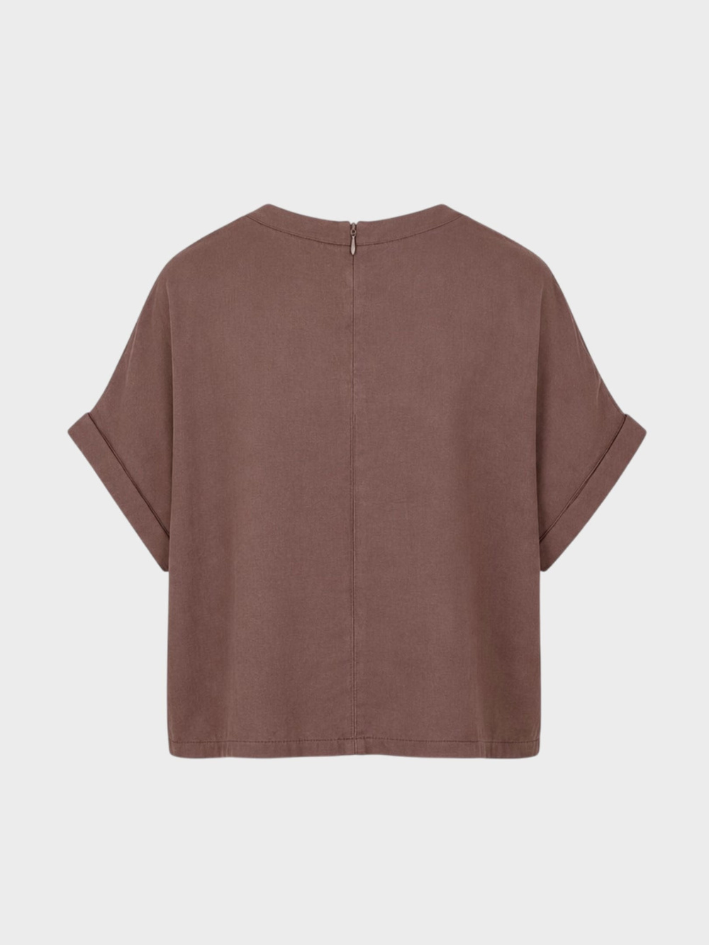 Modal Rahat Kesim T-shirt - Kahve