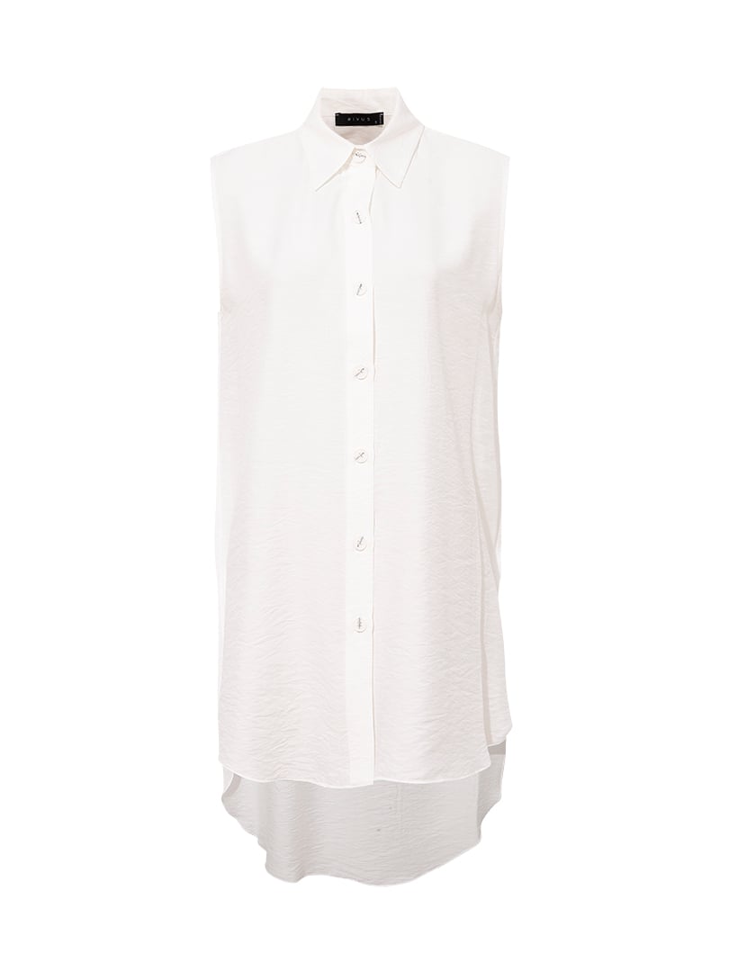 Kolsuz Rahat Kesim Gömlek - Beyaz