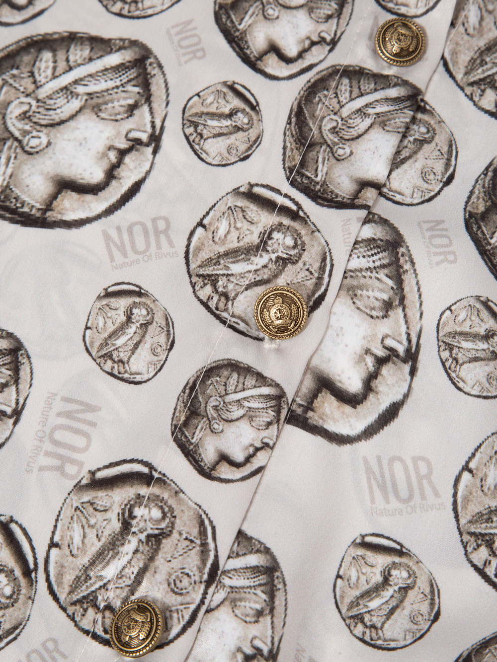 Önden Bağlama Detaylı Gömlek - Desenli