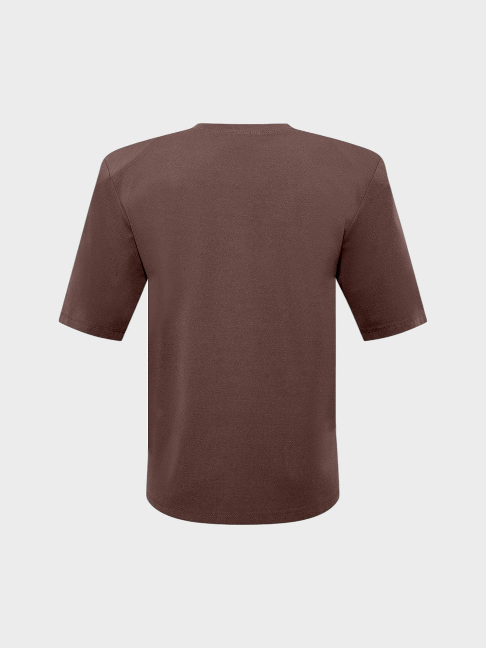 Premium Yumuşak Tuşeli Vatkalı T-Shirt - Kahve