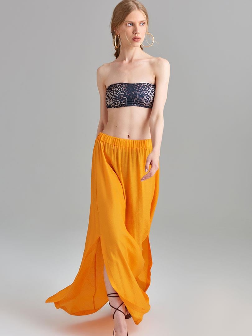 Straplez Bikini Takımı - Leopar