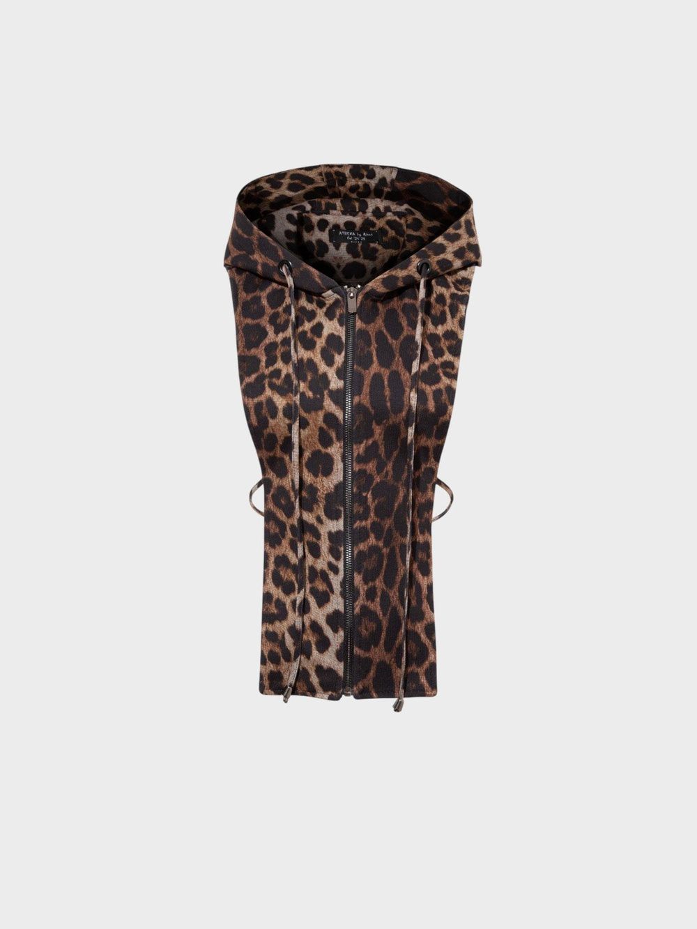 Trençkot Veya Ceket İçi Kapüşonlu Sweatshirt Görünümlü İç Parça - Leopar