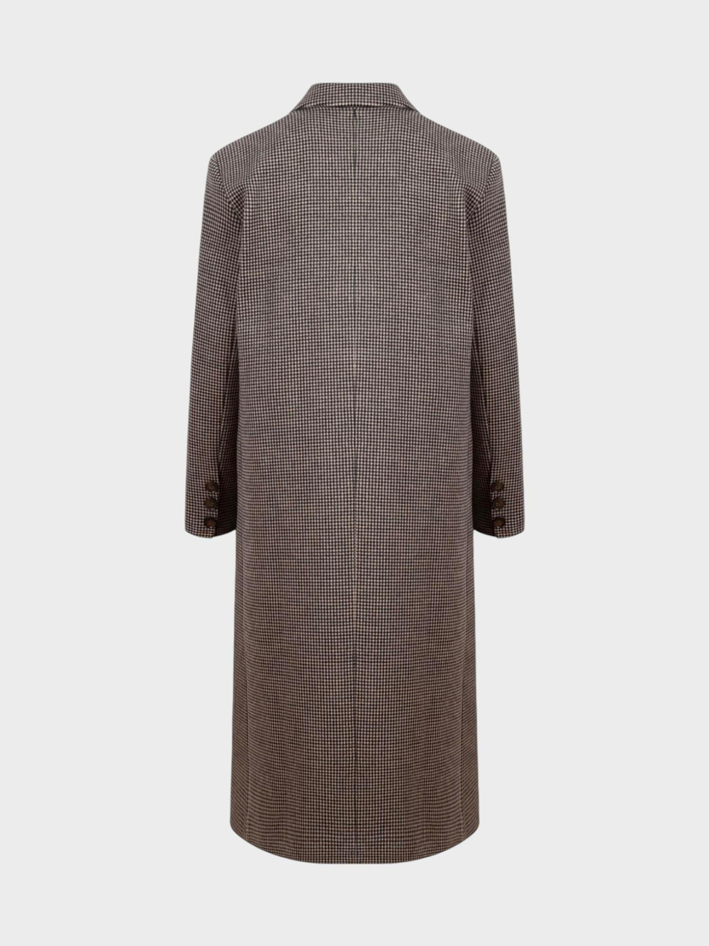 Vatkalı Uzun Kaban - Kahverengi