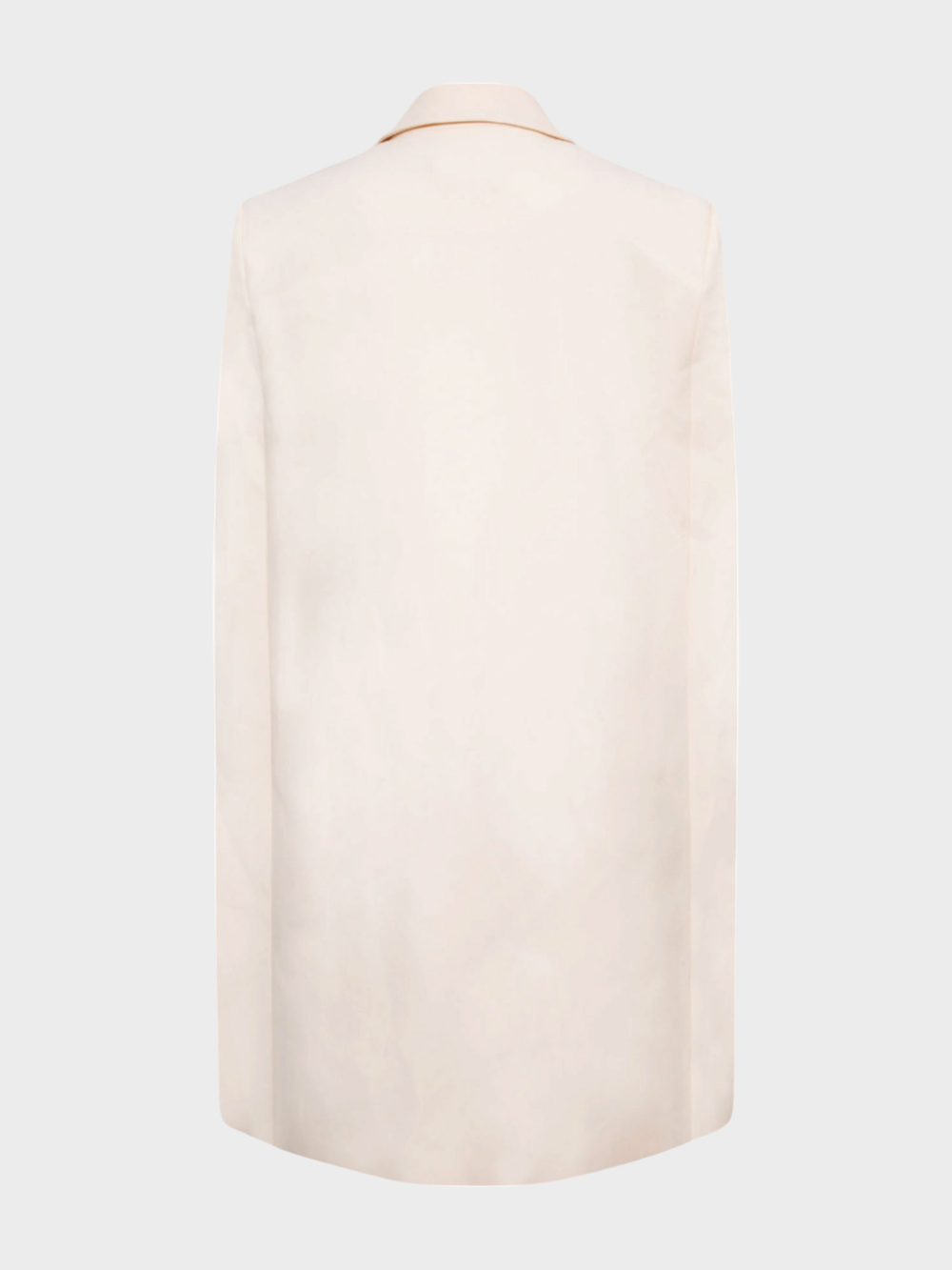 Krep Özel Tasarım Şık Pelerin Ceket - Ekru