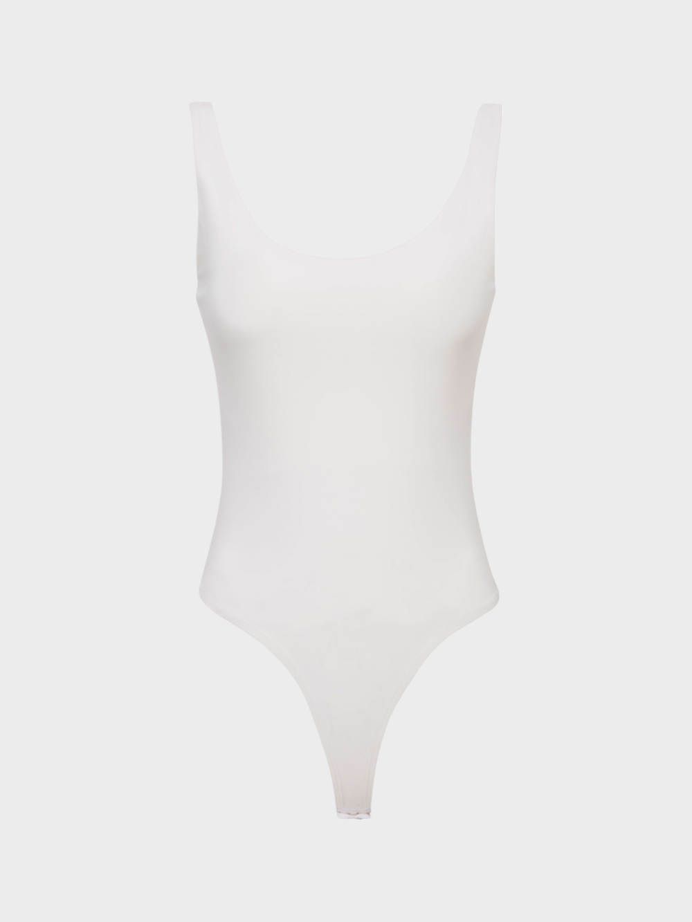 Yuvarlak Yaka Kesimli Askılı Body - Ekru