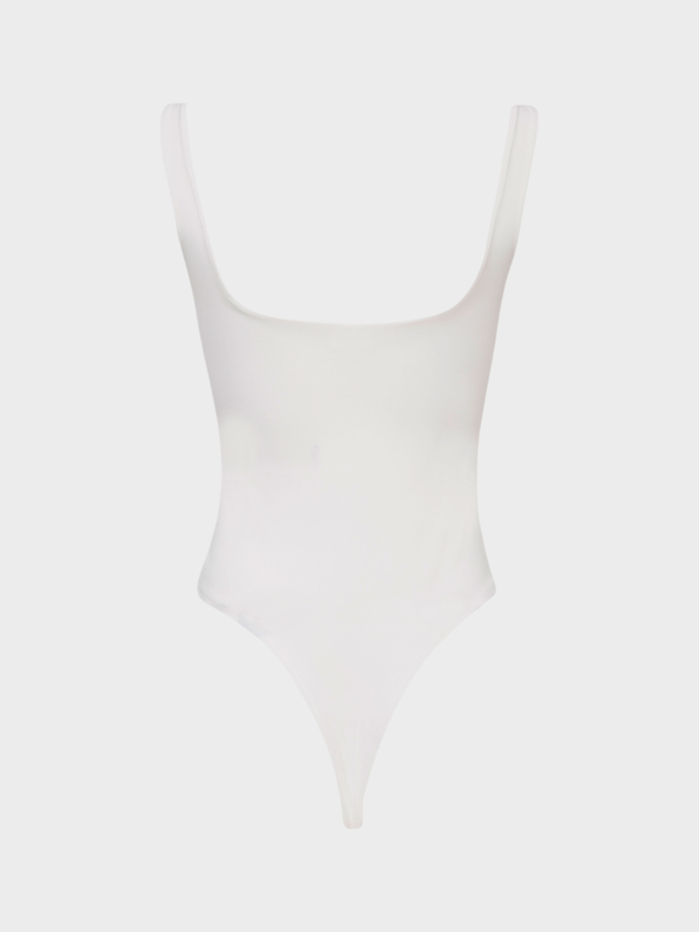 Yuvarlak Yaka Kesimli Askılı Body - Ekru