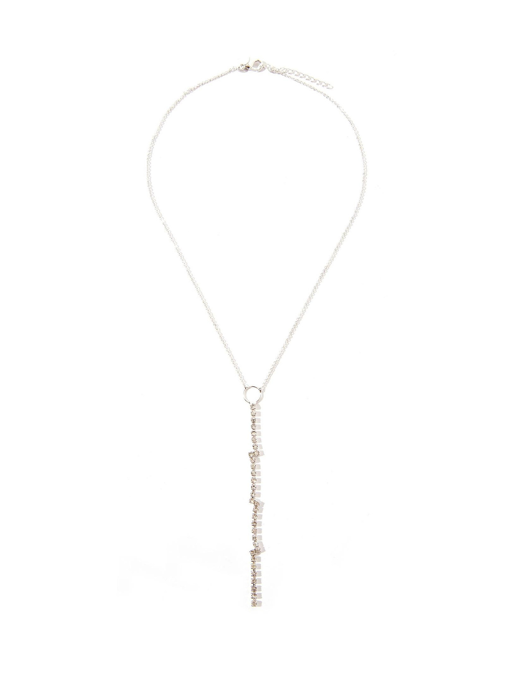 Zigzag Taşlı İnce Zincir Kolye Kategorisiz Modelleri