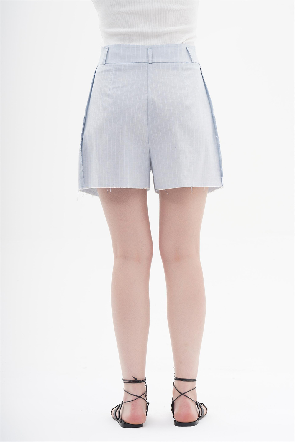 010624 CUT EDGE LOOSE FIT PANTS SHORTS WITH STRIPES