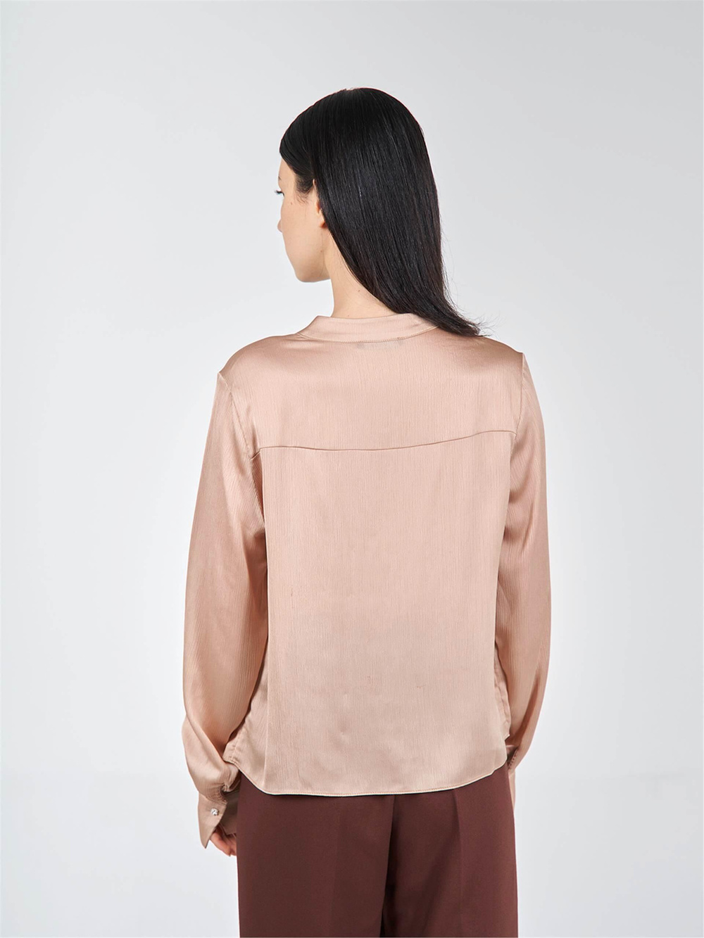 Wholesale Double Layered Long Sleeve Blouse