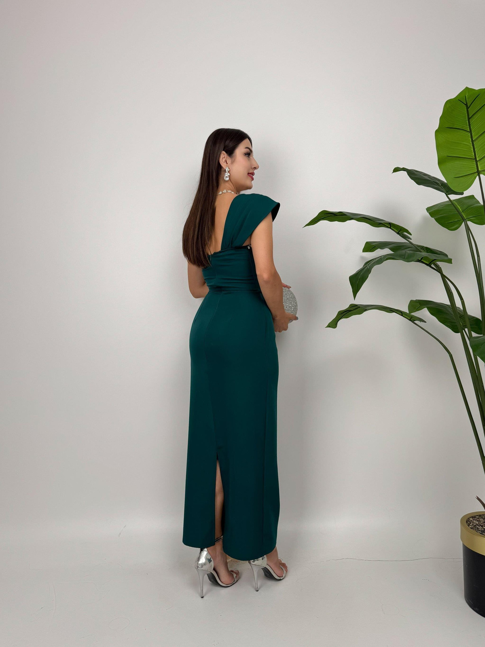Wholesale Rhinestone-Embellished Maxi Dress