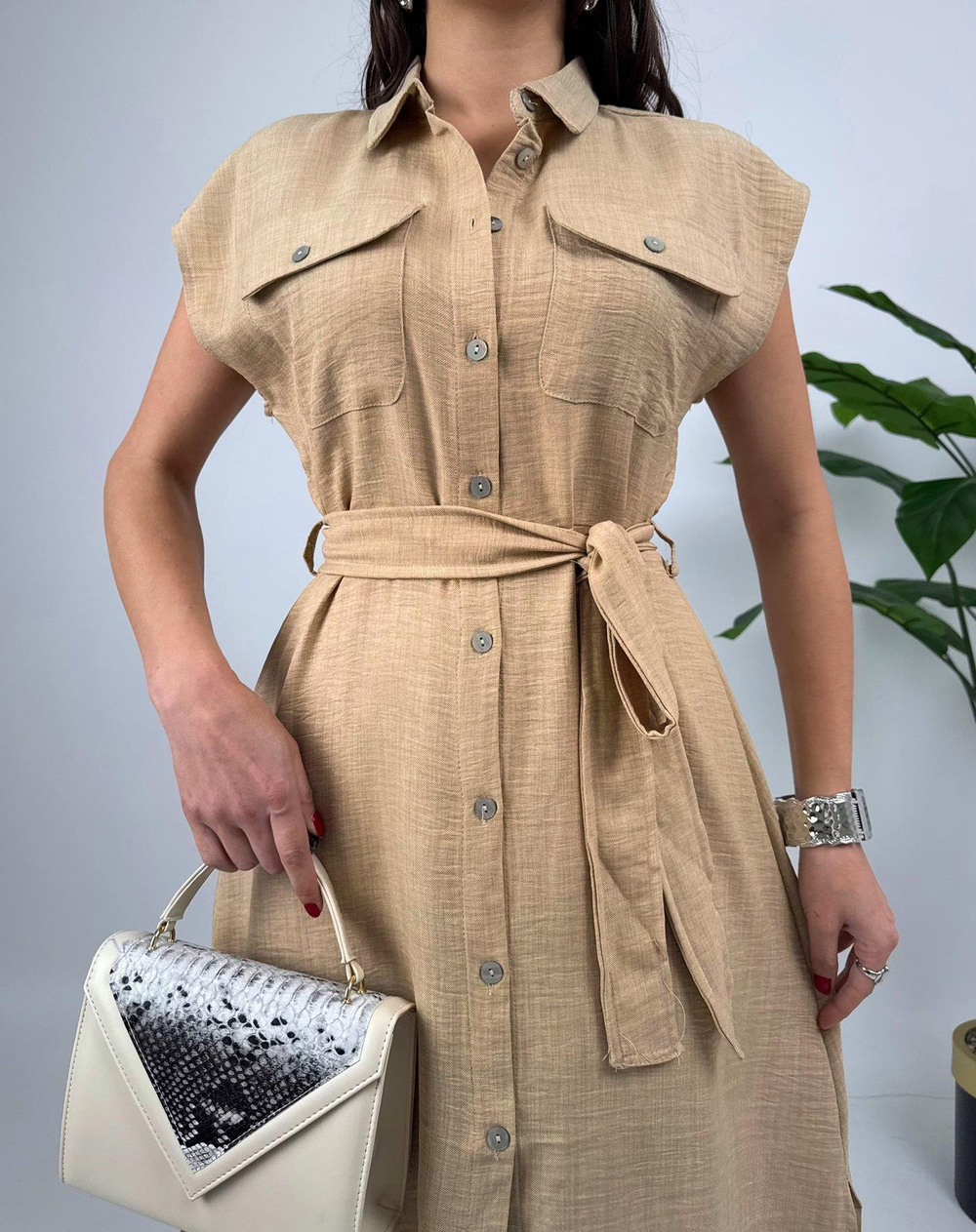 Wholesale Sleeveless Midi Dress