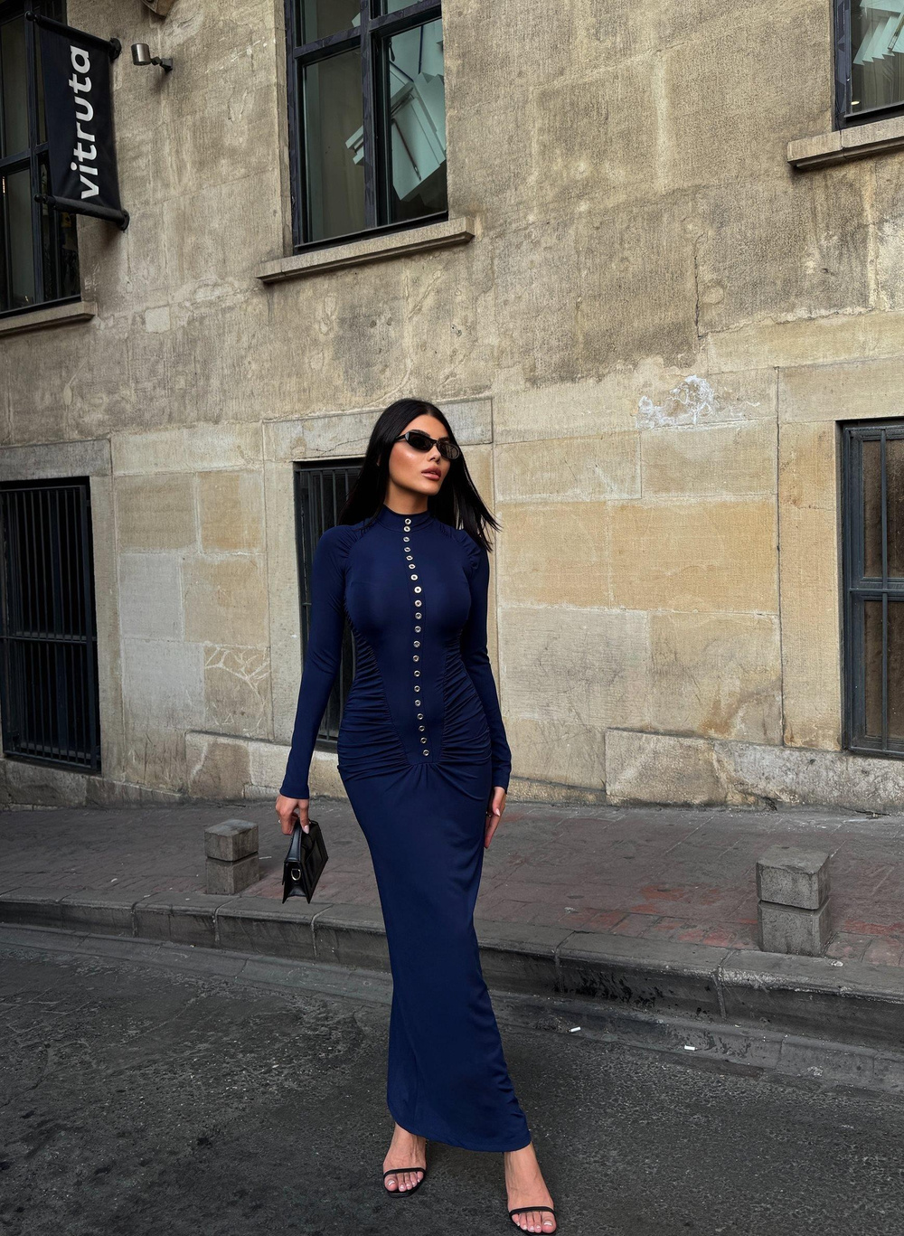 Wholesale Shirred Maxi Dress