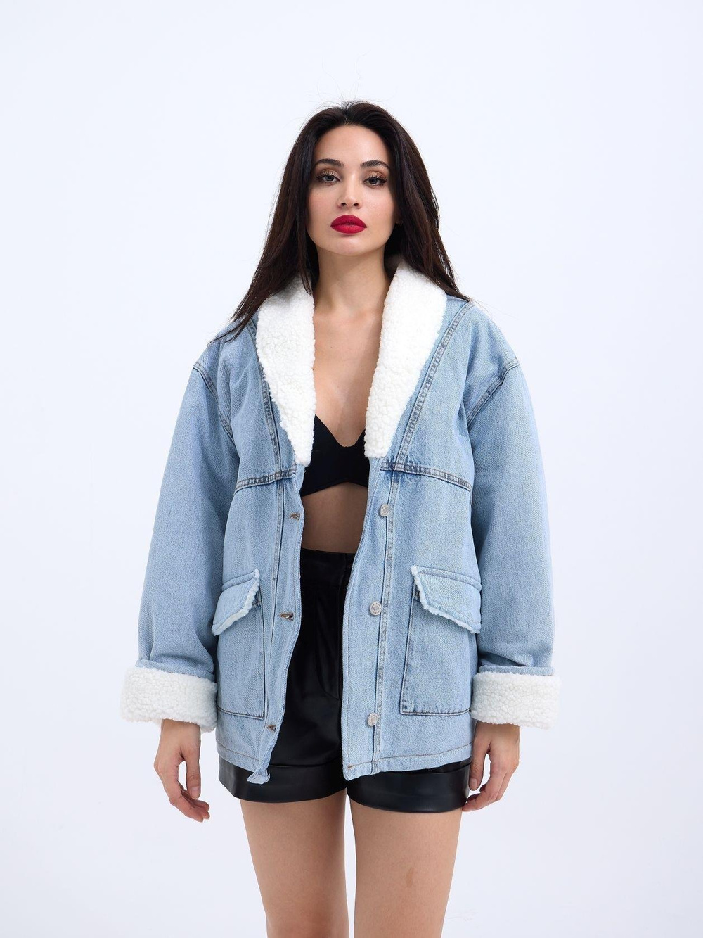 Wholesale WomenS Cotton Jacket-Blue