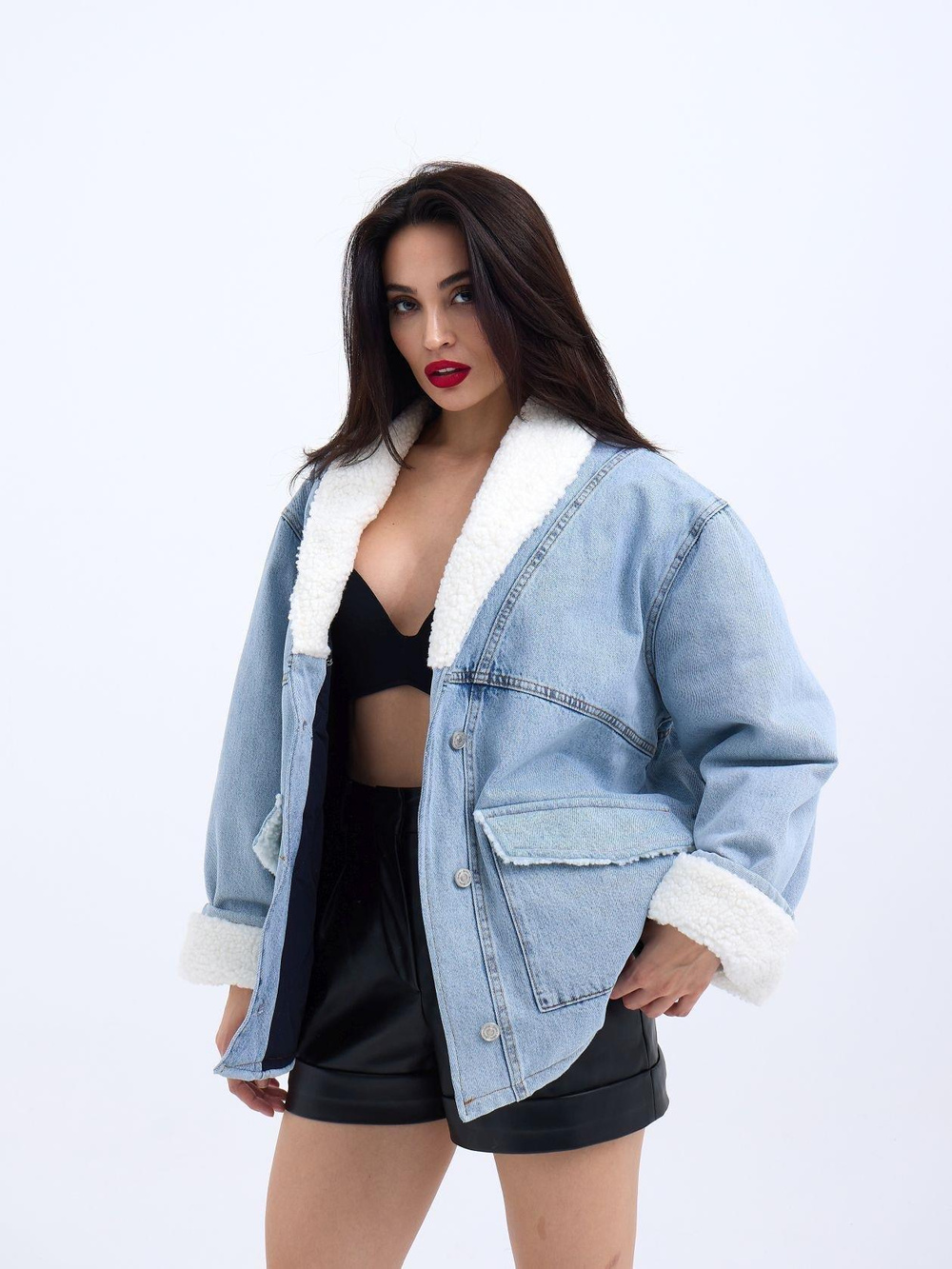 Wholesale WomenS Cotton Jacket-Blue