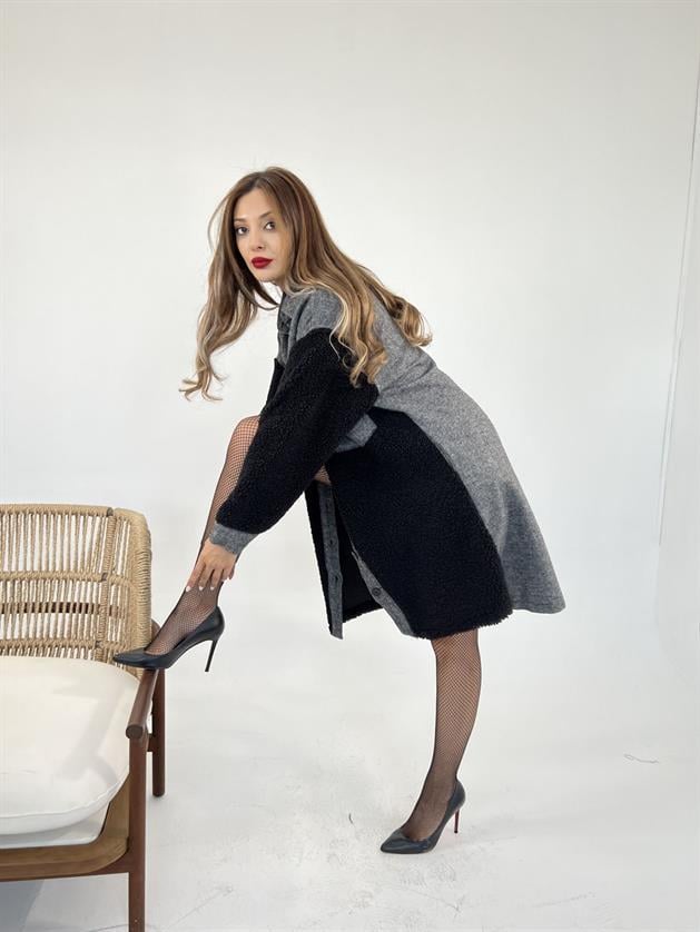 Wholesale Womens Long Shirt-Anthracite