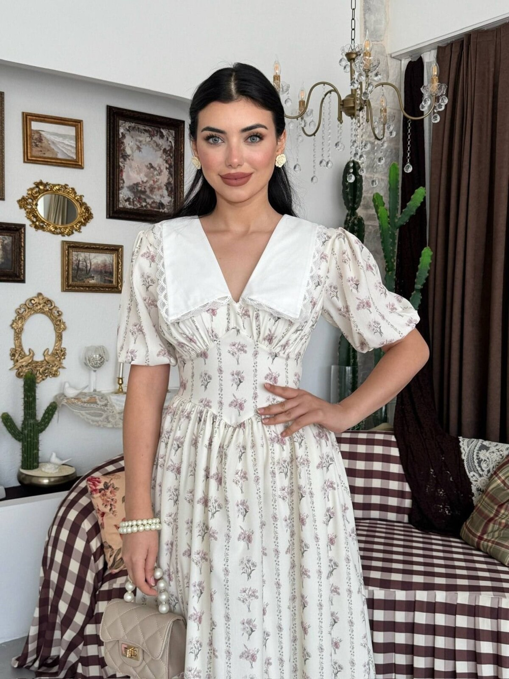 Anur Peter Pan Collar Dress