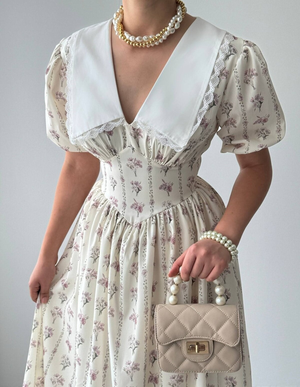 Anur Peter Pan Collar Dress