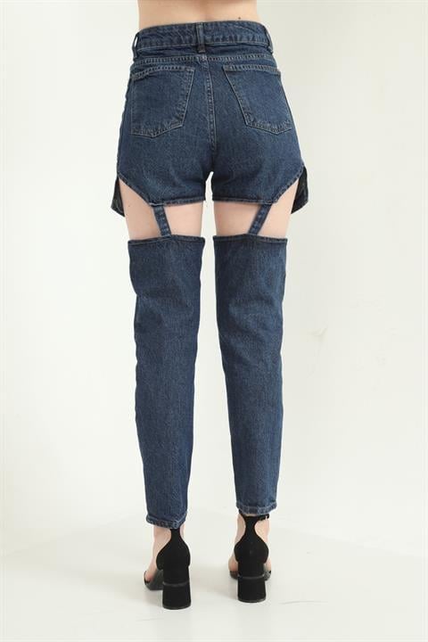 Wholesale Blue Convertible Two-Piece Jeans