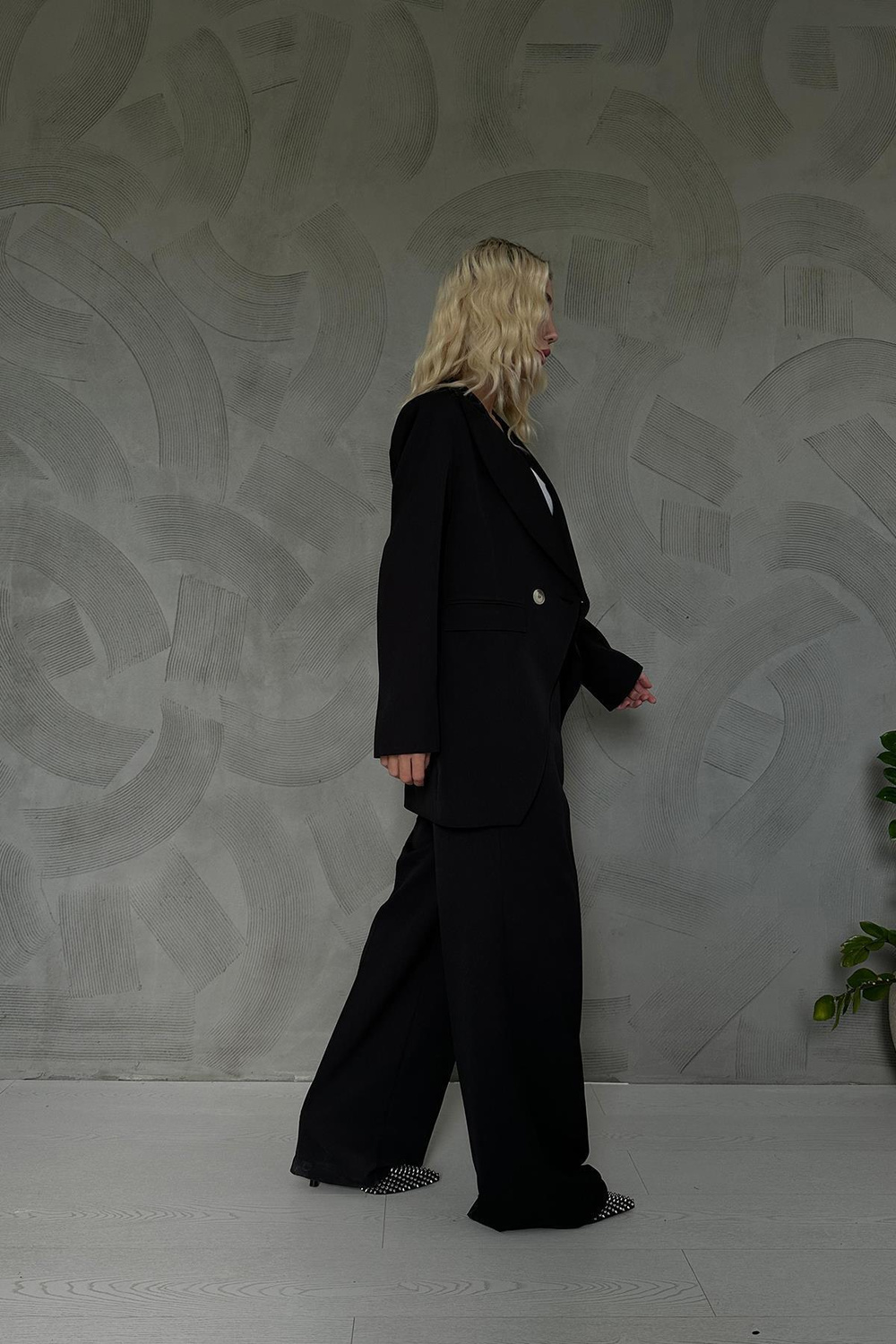 Wholesale Atlas Jacket And Trouser Suit - Black