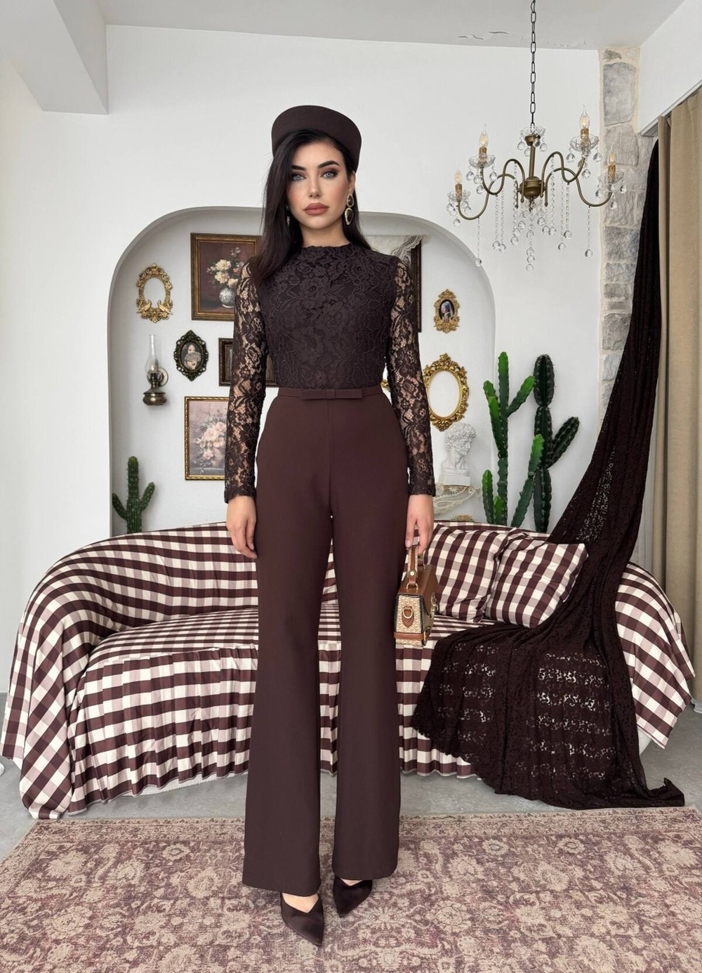 Buses Belted Jumpsuit