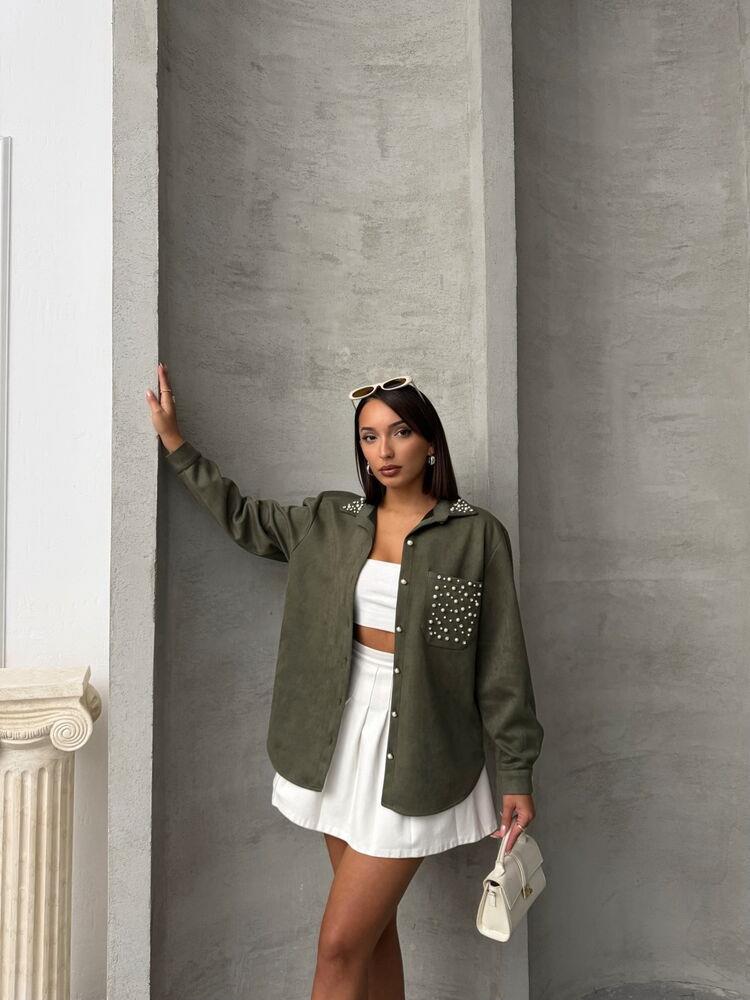 Wholesale Shirt with Pocket - Khaki