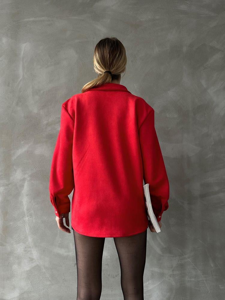 Wholesale Shirt with Pockets - Red